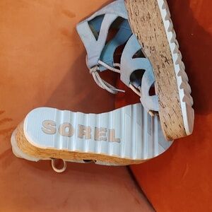 Women's Sorel Platform Lace Wedge Sandals